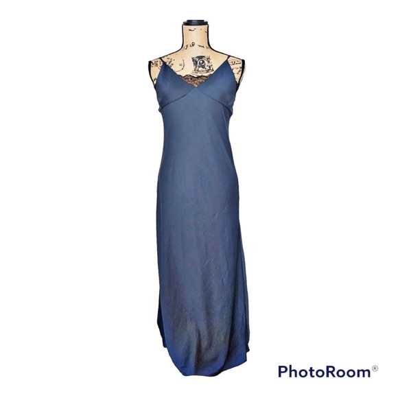 Aritzia Blue Slip Dress - Picture 1 of 8